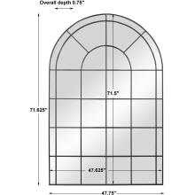 Grantola-Black Arch Iron Mirror