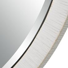 Granada-Whitewash Round Mirror