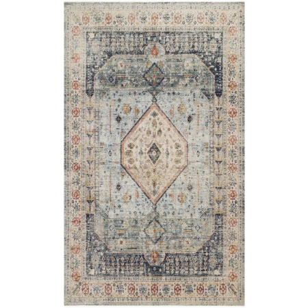 GRANDMOTHER BLUE/ANT. IVORY Area Rug Plano