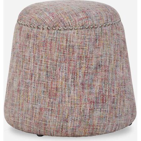 Gumdrop-Accent Stool & Ottoman