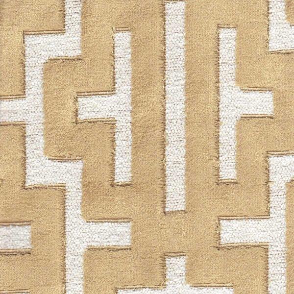H-Blocks/Gold - Upholstery Only Fabric Suitable For Upholstery And Pillows Only.   - Farmers Branch