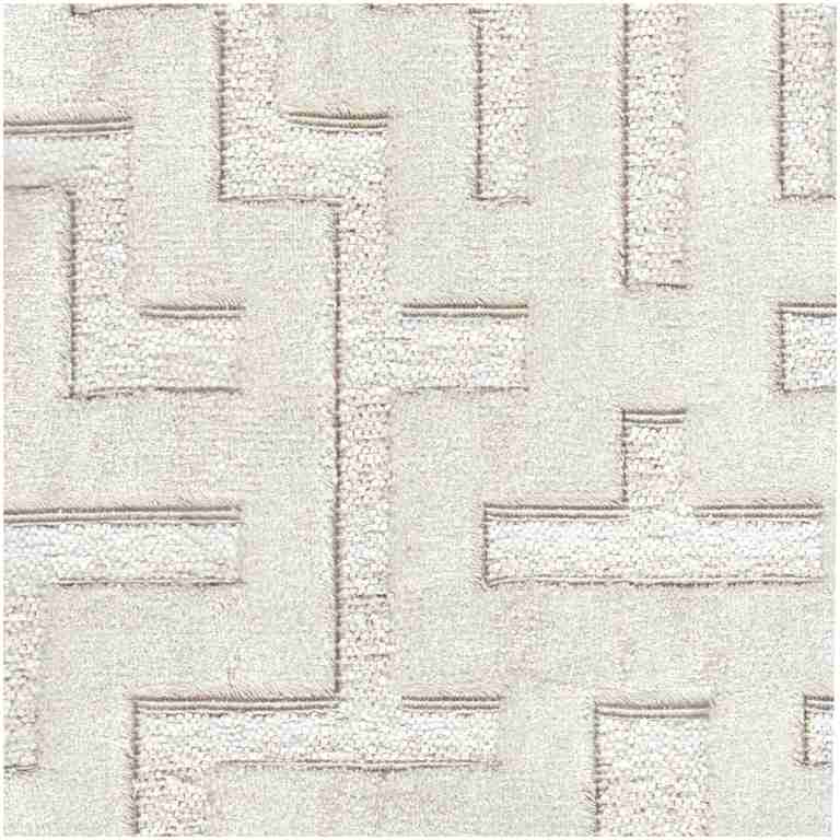 H-Blocks/Natural - Upholstery Only Fabric Suitable For Upholstery And Pillows Only.   - Cypress