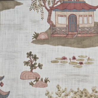 H-Chinto/Rose - Prints Fabric Suitable For Drapery