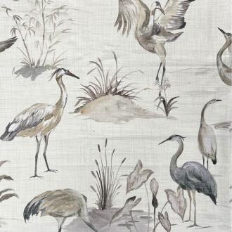 H-Egret/Natural - Prints Fabric Suitable For Drapery