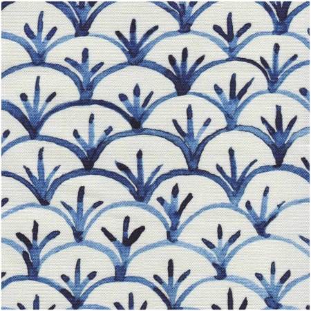 H-EVERLY/BLUE - Prints Fabric Suitable For Drapery