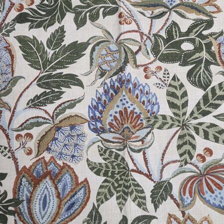 H-Fetch/Green - Prints Fabric Suitable For Drapery