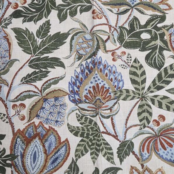 H-Fetch/Green - Prints Fabric Suitable For Drapery