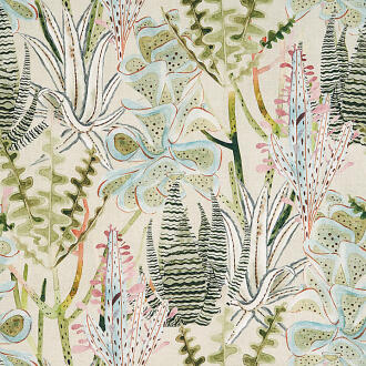 H-Santana/Aqua - Prints Fabric Suitable For Drapery