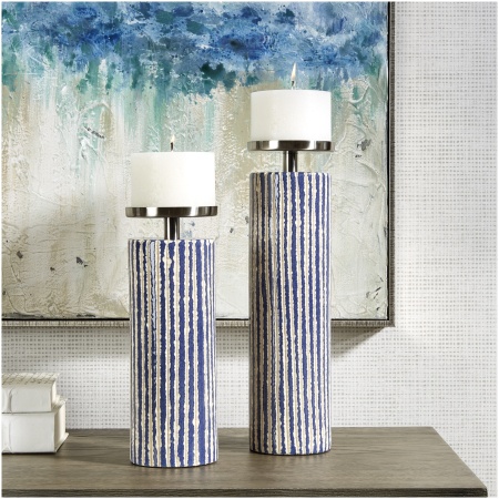 Uttermost Havana Blue Candleholders