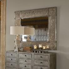 Harvest Serenity-Large Distressed Champagne Mirrors