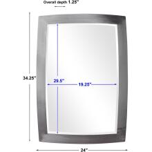 Haskill-Brushed Nickel Mirror