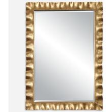 Haya-Scalloped Gold Mirror