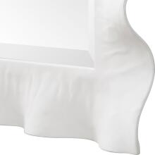Haya-Scalloped White Mirror