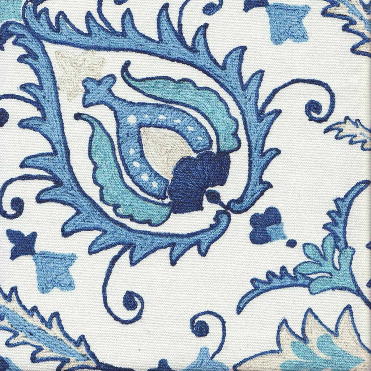 HABRIL/BLUE - Prints Fabric Suitable For Drapery