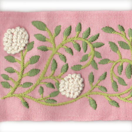 Hannah Tape/Pink - Tape Trim - Woodlands