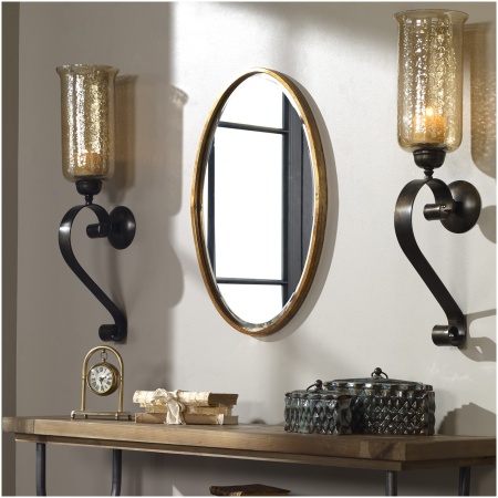 Uttermost Herleva Gold Oval Mirror