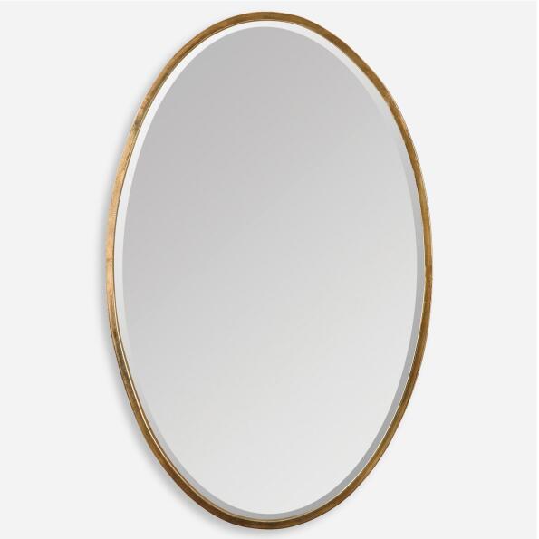 Herleva Oval-Gold Oval Mirrors