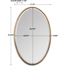 Herleva Oval-Gold Oval Mirrors