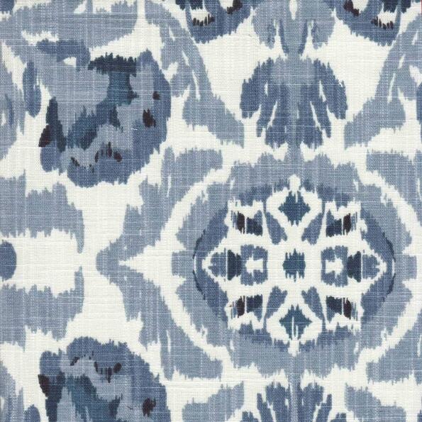 Henzy/Blue - Prints Fabric Suitable For Drapery