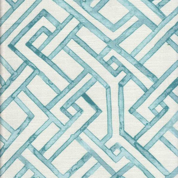 Herla/Teal - Prints Fabric Suitable For Drapery