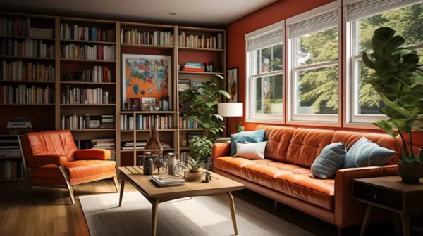 How to Add Bold Color into Mid Century Modern Farmhouse Design Frisco Fabric jpg