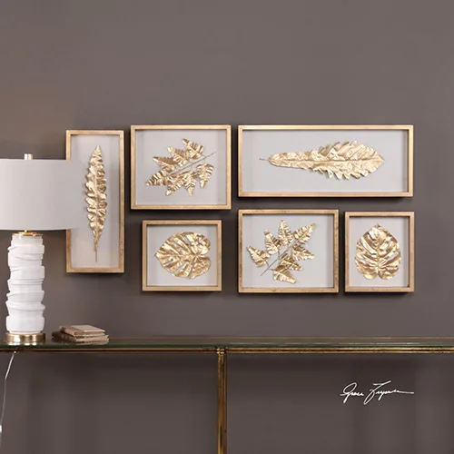 How To Decorate For Fall Even Though It Still Feels Like Summer Dfw Decor Shop Uttermost Golden Leaves Shadow Box Set.jpg