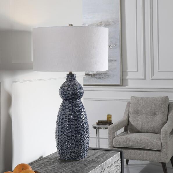 Uttermost Holloway Cobalt Blue Table Lamp