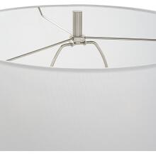 Hourglass-White Table Lamp