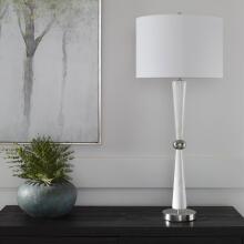Hourglass-White Table Lamp