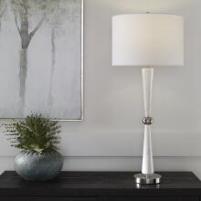 Hourglass-White Table Lamp