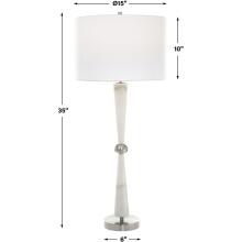 Hourglass-White Table Lamp