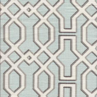 Hugh/Aqua - Prints Fabric Suitable For Drapery