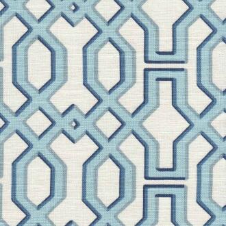 Hugh/Blue - Prints Fabric Suitable For Drapery