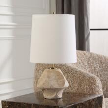 Indent-Travertine Accent Lamp
