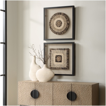 Uttermost Intertwine Knit Paper Shadow Box
