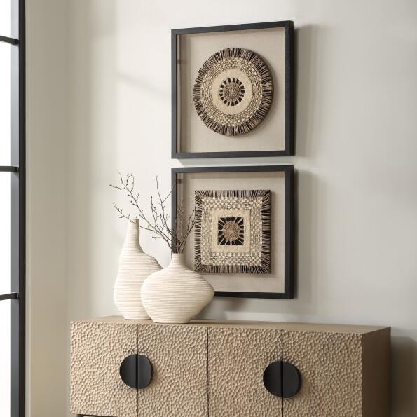 Uttermost Intertwine Knit Paper Shadow Box