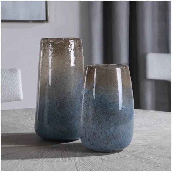 Uttermost Ione Seeded Glass Vases