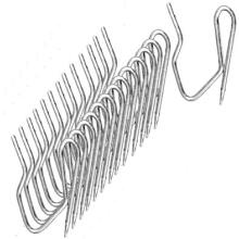 DRAPERY PIN HOOKS/SILVER – Hardware
