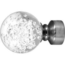 NICKEL Iron Designs 1″ Metal FINIAL ACRYLIC BALL