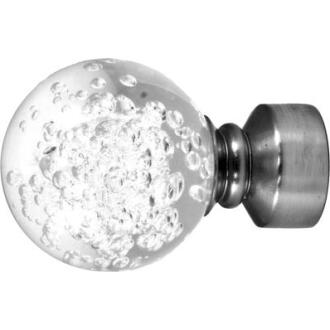 FINIAL ACRYLIC BALL 1/NICKEL - Hardware Fabric  - Plano
