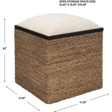Island-Accent Stool & Ottoman