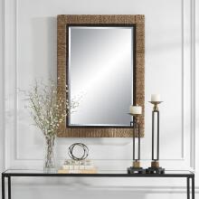 Island-Braided Straw Mirror