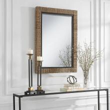 Island-Braided Straw Mirror