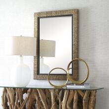 Island-Braided Straw Mirror