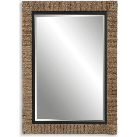 Island-Braided Straw Mirror