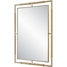 It’s All Connected-Rectangle Brass Mirror