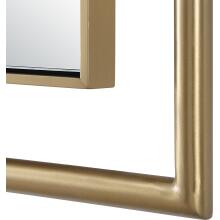 It’s All Connected-Rectangle Brass Mirror