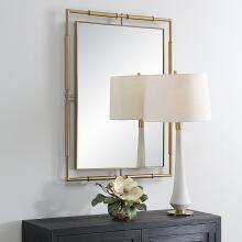 It’s All Connected-Rectangle Brass Mirror