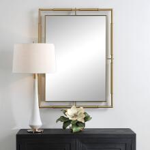 It’s All Connected-Rectangle Brass Mirror