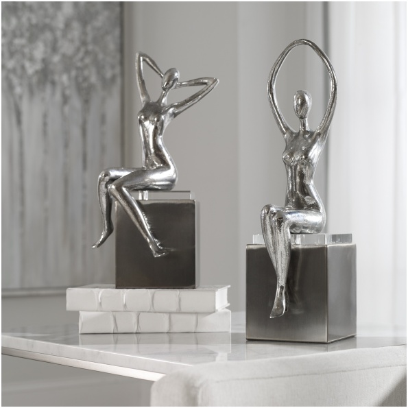 Uttermost Jaylene Silver Sculptures